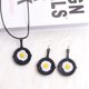 thumbnail image 4 of Pan Poached Egg Earrings Accesorios para el oído Personalidad exagerada Pizza Acrílico Pendientes Collar Mujeres, 4 of 4