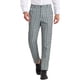 thumbnail image 1 of Pantalones de hombre INSPIRE CHIC de cuadros, corte regular, frente plano, elásticos, a rayas, 38 gris y negro, 1 of 7