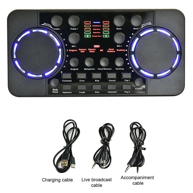 Mezclador de interfaz de Audio FLhrweasw 40 Bluetooth con tarjeta Live Sound V300 Pro