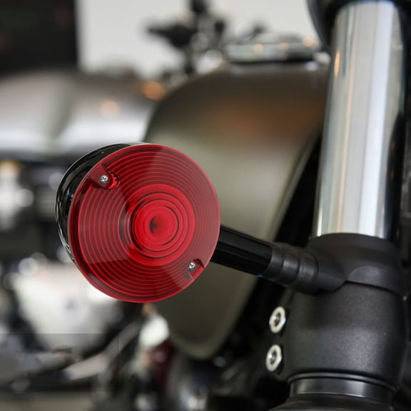 Masteelf 1 Pair Flat Turn Signal Lens Cover for Touring Motorcycle Light Protector Lamp Cover