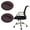 Black, variant on SLUOHZXI 5 PCS Felt Furniture Coasters Caster Cups, Bed Office Chair Furniture Wheel Stoppers to Prevent Sliding, Felt Bottom Furniture Pads for Hardwood Floors, Prevent Scratches White