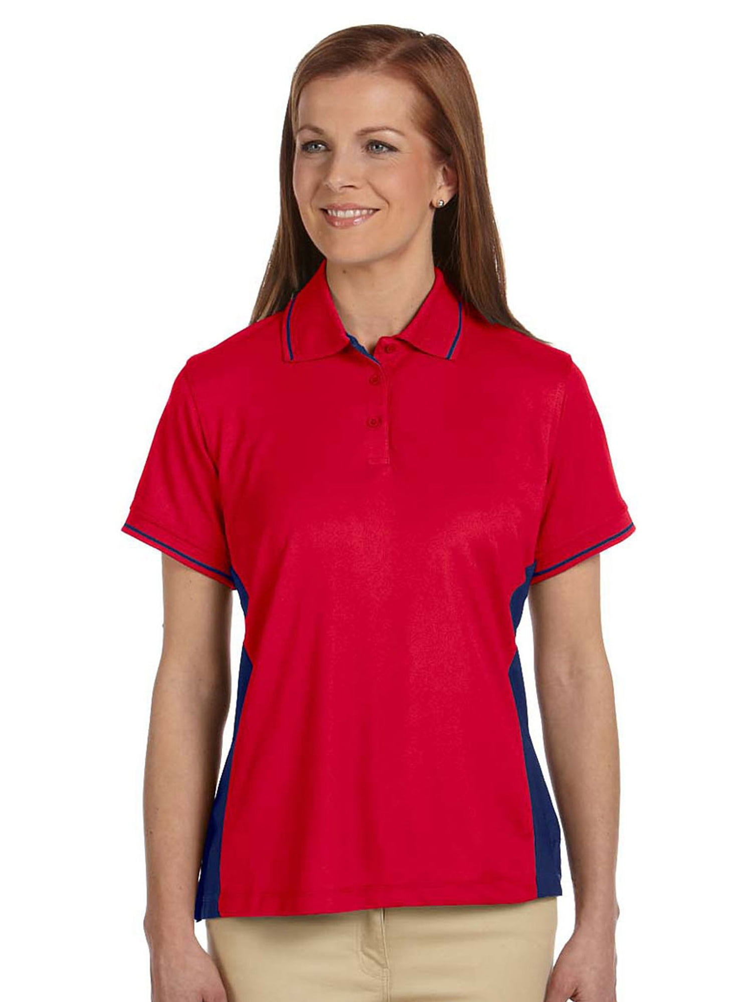 Devon & Jones Women's DriFast Contrast Tipping PiquÃ© Polo Shirt