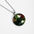 thumbnail image 4 of Tropical Plants Women's Glass Circular Pendant Necklaces, 4 of 5