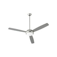 Ciata Lighting Turbo Swirl 30-Inch White Ceiling Fan With Dimmable LED Light & Frosted Glass (6 Blades)