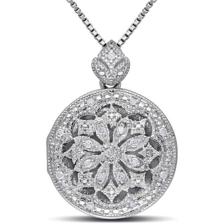 Miabella Diamond-Accent Sterling Silver Fashion Pendant, 18
