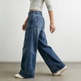 thumbnail image 2 of Gfyviroh Jeans for Women Relaxed Fit Stylish Versatile Denim Pants Elastic Waistband Straight Leg Casual Trousers, 2 of 8