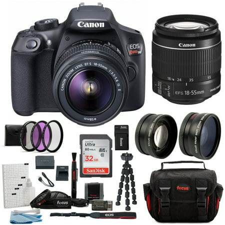 canon t6 eos rebel dslr camera with ef-s 18-55mm is ii lens deluxe (Best Super 8 Camera For Beginners)