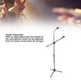 thumbnail image 3 of Floor Mic Stand, Microphone Stand Metal Portable Arm Angle Adjustable Stable Height Adjustable Strong Multifunction  for Stage Performance, 3 of 7