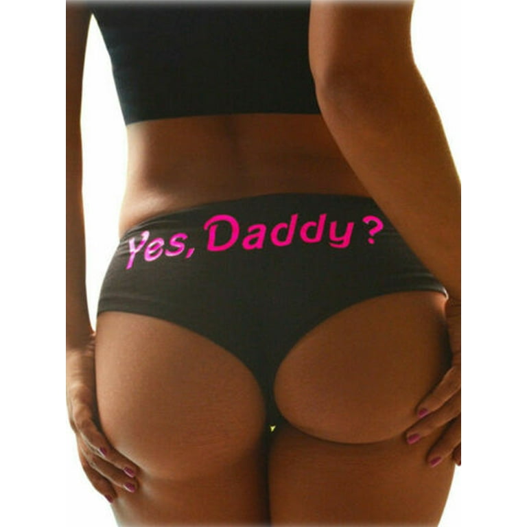 Women's Cute Underwear  Yes, Daddy? Letter Printed Underpants