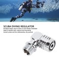thumbnail image 3 of 90 Degree Snorkeling Regulator, 90 Degree Swivel Hose Adapter Rustproof Stainless Steel Compact  for Underwater, 3 of 7