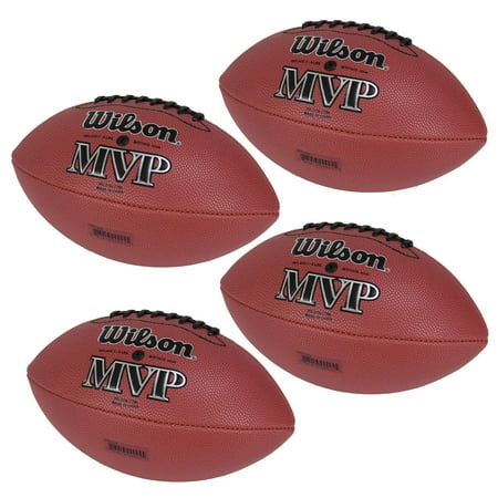 Wilson MVP Junior Size Double Lace Leather Composite American Football