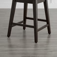 thumbnail image 6 of CHITA 26 inch Swivel Upholstered Counter Height Bar Stools with Full Back,Faux Leather in Cognac Brown, 6 of 7