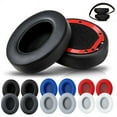 thumbnail image 2 of Replacement Earpads for Beats Studio 2 3 Earmuffs 1 Pair Foam Sponge Cushion Cover Repair Parts Wireless Bluetooth Headphone (Titanium color), 2 of 7