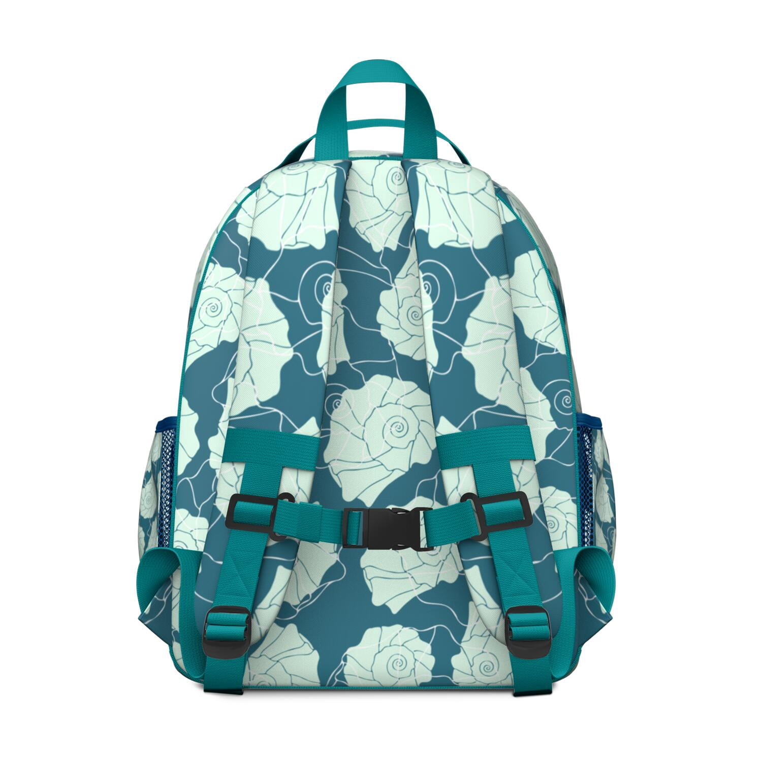 Nautical Seashell Backpack Waterproof Lightweight Book Bag with Spine-Protecting Padded Straps for Daily Commute