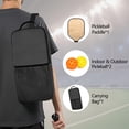 thumbnail image 2 of Pickleball Paddles Set Of 1, Fiberglass Surface, Wood Grain Print, 1 Paddle, 2 Balls & Bag, 2 of 5