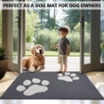thumbnail image 4 of Indoor Door Mat, 36"x59"  Mats for Muddy Paws, Rubber Backing Non Slip Super Absorbent Washable Entryway Rug, Low-Profile Front  Door Mats, Inside Floor Doormats for Entryway, Dark Grey, 4 of 5