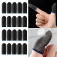 thumbnail image 3 of serony 20 Pieces Gaming Finger Sleeves Anti Sweat Breathable Cover for Mobile Game Blue, 3 of 9