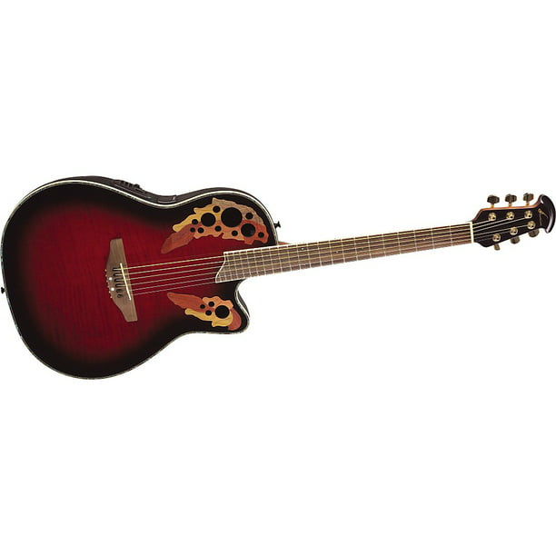 Ovation Celebrity Deluxe CC48 Acoustic-Electric Guitar Red