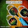 thumbnail image 5 of EarLift Lighter Leash Retractable Lighter Holder, Rasta Series, Standard Size, 5 of 5