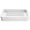 White, variant on Matte Ceramic Soap Dish with Raised Ridges, Rectangle Bar Soap Holder for Bathroom Counter, Shower and Kitchen Sink, White