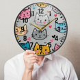 thumbnail image 6 of Yayeee Wall Clock Battery Operated 9.5" Silent Quartz Non-Ticking for Living Room Decor, Cute Cat Pattern, 6 of 8