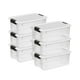 thumbnail image 1 of Caja de almacenamiento Sterilite Ultra Latching de plástico transparente de 18 cuartos de galón x6, 1 of 9