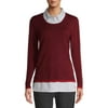 EV1 from Ellen DeGeneres Womens Two-Fer Sweater