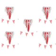 thumbnail image 6 of unbranded 5 Sets  Party Banner Circus Carnival Striped Bunting Flag Carnival Theme Party Decorations, 6 of 8