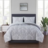 Mainstays Pinstripe Damask Bed-in-a-Bag Coordinated Bedding