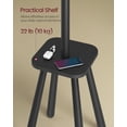 thumbnail image 3 of Perchero VASAGLE, 170 cm de alto, 8 ganchos con estante, negro, 3 of 6