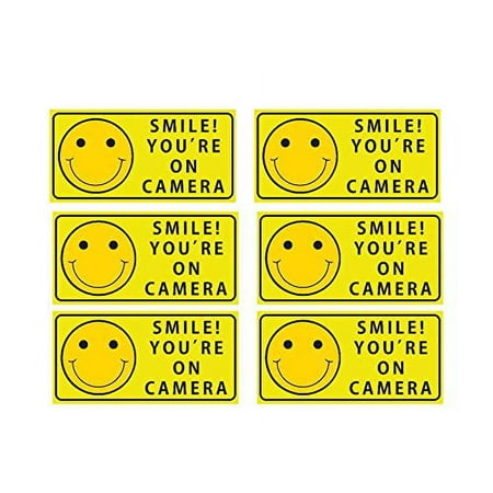 Sutter Sticker Sutter Signs Smile You're On Camera Security Stickers Indoor & Outdoor ...