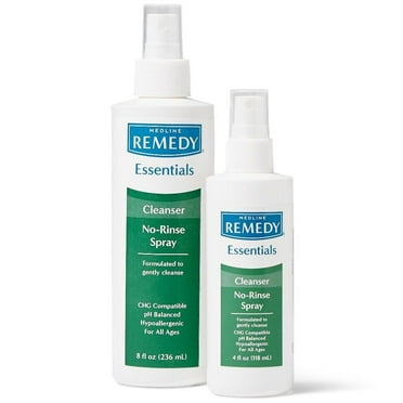 Medline Remedy Essentials No-Rinse Cleansing Spray, 8 oz (One Each) MSC092SCSW08
