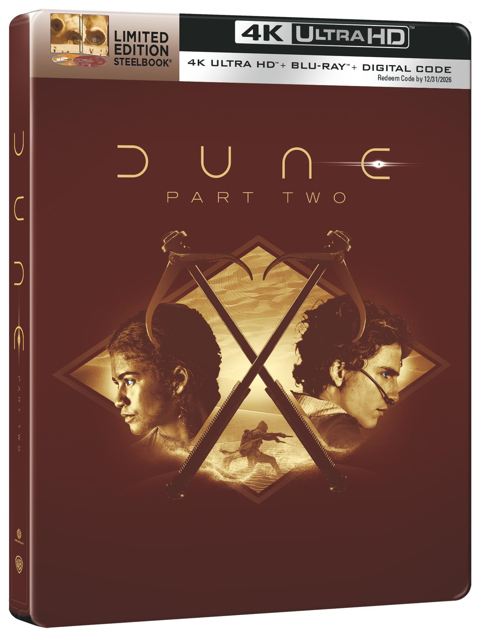 Dune: Part Two (Walmart Exclusive) (Steelbook) (4K Ultra HD + Blu-ray +  Digital Copy), Science Fiction, Warner Bros. - Walmart Business Supplies