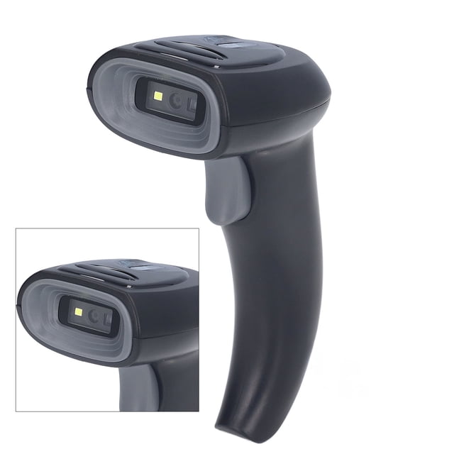 QR Lecteur de Code, Lecteur de Code à Barres Grande Capacité de Stockage Récepteur USB Connexion 2.4GHz Intégrée dans la Batterie pour le Magasin