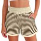 thumbnail image 1 of TaTaai Women's Striped Elastic Waist Shorts Ribbed Design with Drawstring and Side Pockets Loose Casual Shorts for Beach and Daily Activities Gift, 1 of 5