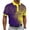 Purple, variant on Geometry Printed Classic Shirt for Men Short Sleeve Classic Shirts Big and Tall Button Up Tees Fashion Business Lapel Tops