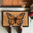 thumbnail image 2 of Abbott Collection Home 35-FWD-GA-893 Single Monarch Doormat, Natural/Orange, 2 of 6