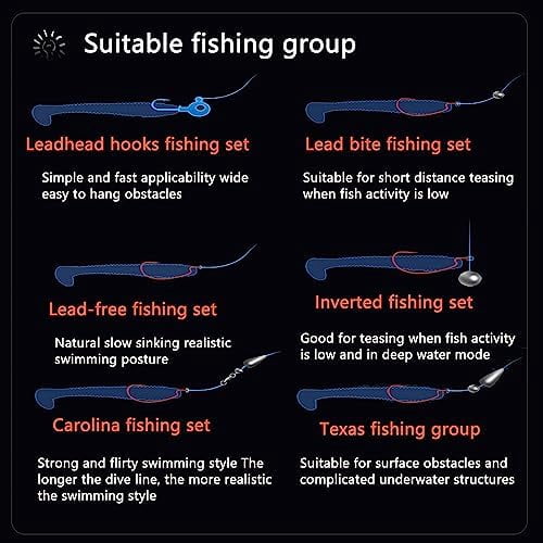 Fishing Soft Plastic Lures, Paddle Tail Swim Baits for Bass Fishing,Paddle Tail Swimbaits for for Bass Trout Walleye Lures, 30/50pcs Soft Plastic Baits with Box