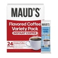 thumbnail image 3 of Maud's Flavored Instant Coffee Variety Pack, 24 ct, Caramel, Hazelnut, Raspberry, Vanilla, 100% Arabica Coffee, Medium Roast, Instant Hot or Iced Coffee - Just add water, 3 of 7