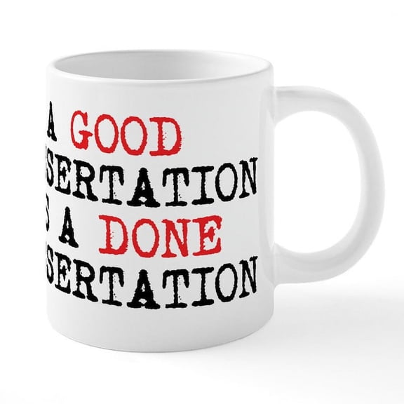CafePress - Dissertation Mugs - 20 Oz White Ceramic Mega Mug