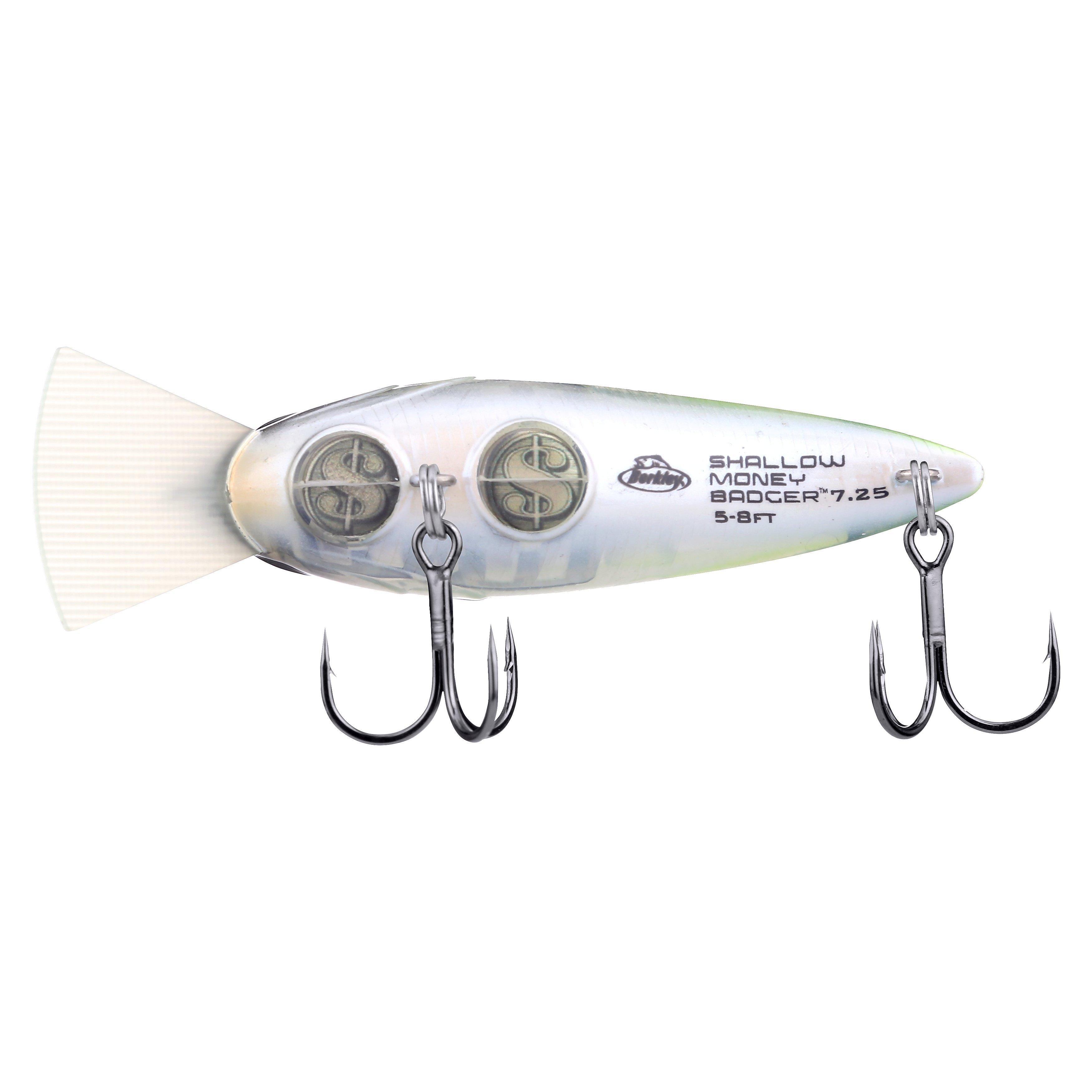 Shallow Money Badger Fishing Crankbait, 2.75 in, Ghost Sexy Shad