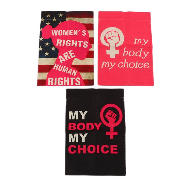 Bandera de jardín, proyecto de ley sobre el aborto, bandera de jardín, bandera de jardín al aire libre, bandera de jardín de derechos de las mujeres, uso conveniente