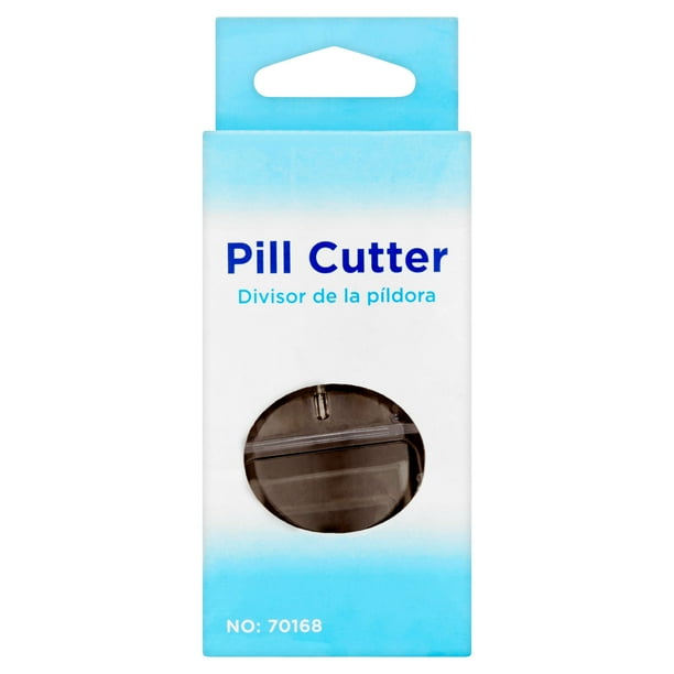 Pill Splitter with Double Beveled Cutting Blade, Pill Cutter for Small