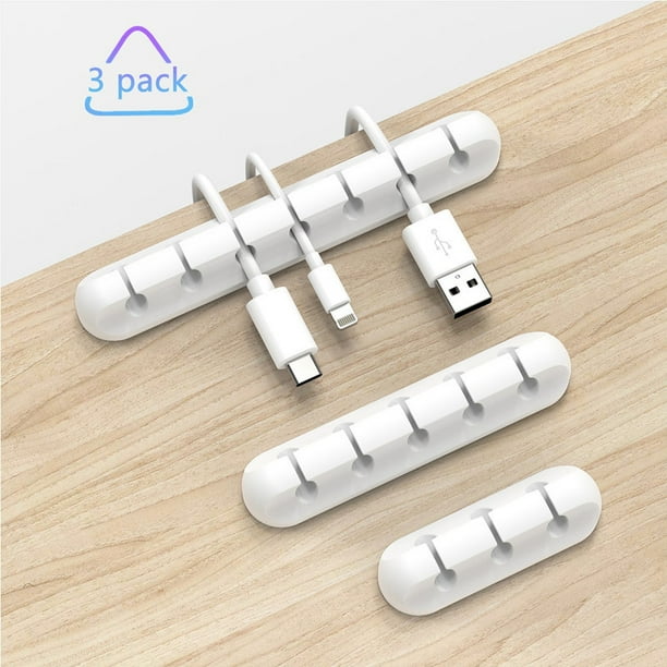 White Cable Clips, Cord Organizer Cable Management, Cable Organizers