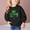 Black, variant on Toddler Girls Sweatshirts Crewneck Hoodies Long Sleeve T Shirts Kids Pullover Tops