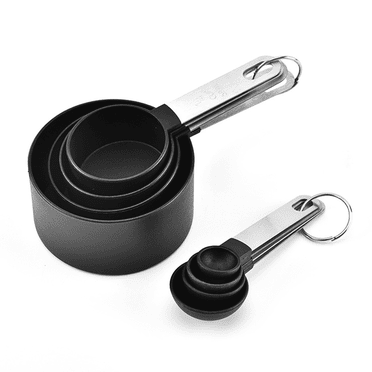 ACDANC Stainless Steel Measuring Cups 8-Piece Set Measuring Cup Stainless Steel Handle Liquid Measuring Cups Style