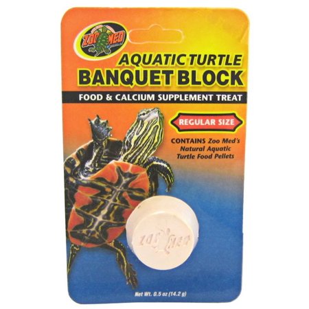 Zoo Med Aquatic Turtle Banquet Block Regular (1 Count) Pack of 4