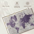 thumbnail image 6 of Elephant Stock Old World Map Purple Gray Wall Art - Horizontal Canvas Wall Art - Living Room Wall Decor - Map Canvas - Purple And Gray Decor By Wild Apple Portfolio - 30" x 20", 6 of 8