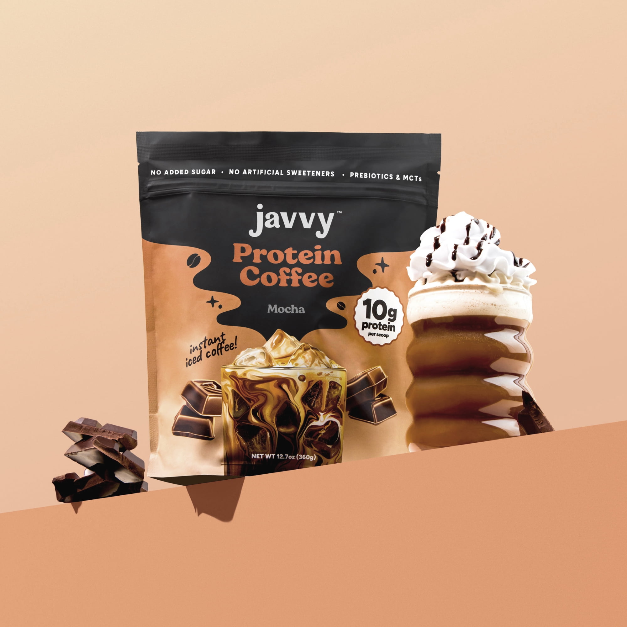 Javvy Mocha Protein Instant Coffee - 9 oz