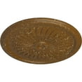 thumbnail image 3 of 36"OD x 1 1/2"P Juniper Ceiling Medallion (Fits Canopies up to 7"), Hand-Painted Smokey Topaz Crackle, 3 of 5